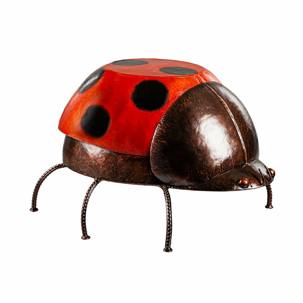 Metal Lady Bug Side Table/Foot Stool | Plow & Hearth