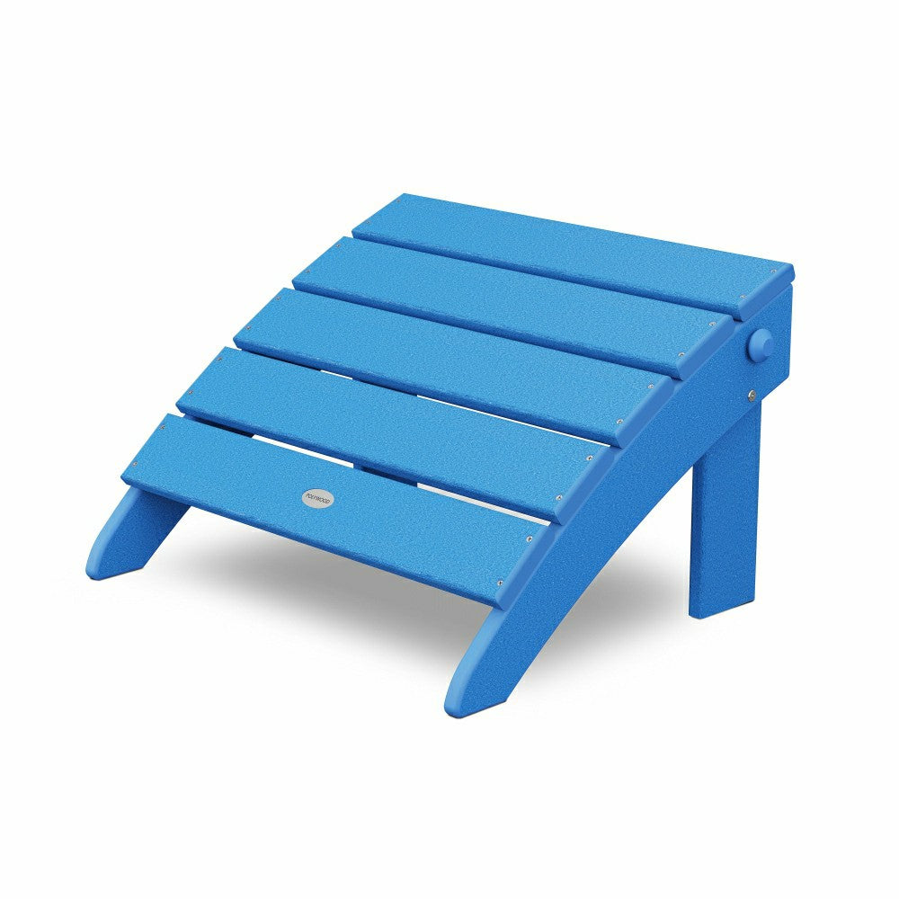 POLYWOOD® Classic Oversized Adirondack Folding Ottoman | Plow & Hearth