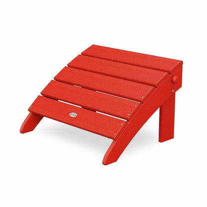 POLYWOOD® Classic Oversized Adirondack Folding Ottoman | Plow & Hearth
