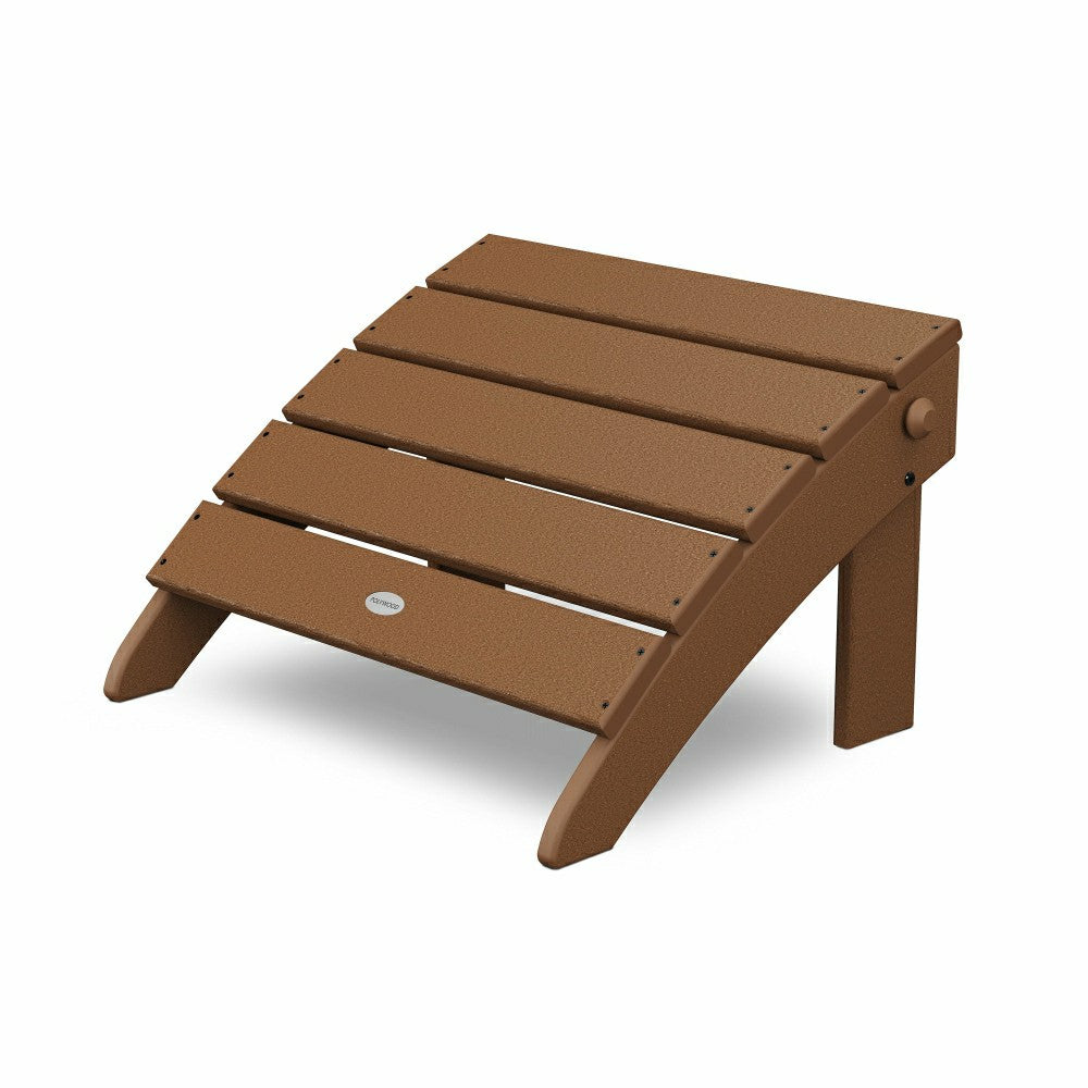 POLYWOOD® Classic Oversized Adirondack Folding Ottoman | Plow & Hearth