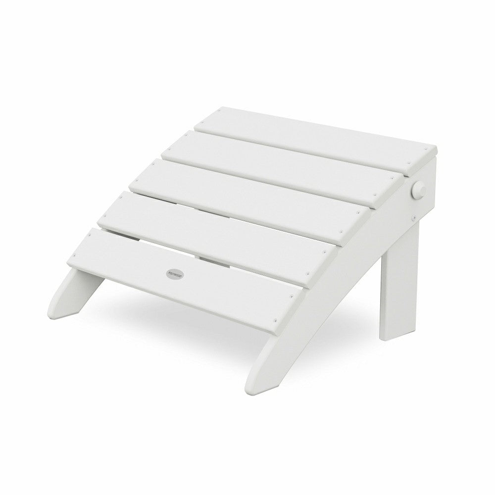 POLYWOOD® Classic Oversized Adirondack Folding Ottoman | Plow & Hearth