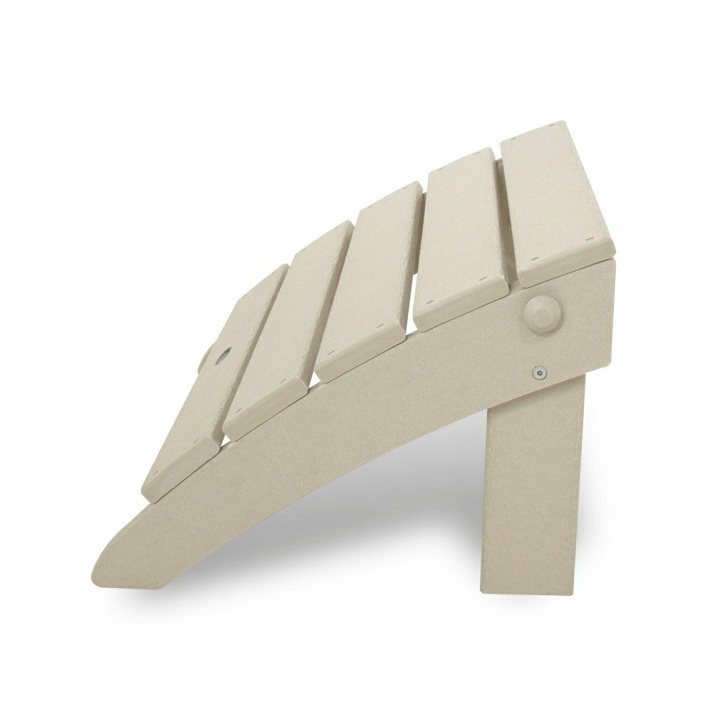 POLYWOOD® Classic Oversized Adirondack Folding Ottoman | Plow & Hearth