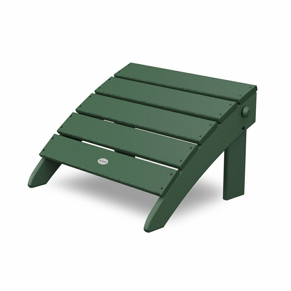 POLYWOOD® Classic Oversized Adirondack Folding Ottoman | Plow & Hearth