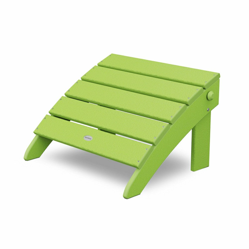 POLYWOOD® Classic Oversized Adirondack Folding Ottoman | Plow & Hearth