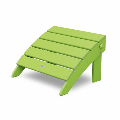 POLYWOOD® Classic Oversized Adirondack Folding Ottoman | Plow & Hearth