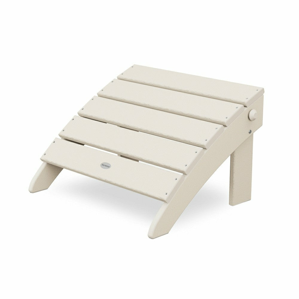 POLYWOOD® Classic Oversized Adirondack Folding Ottoman | Plow & Hearth