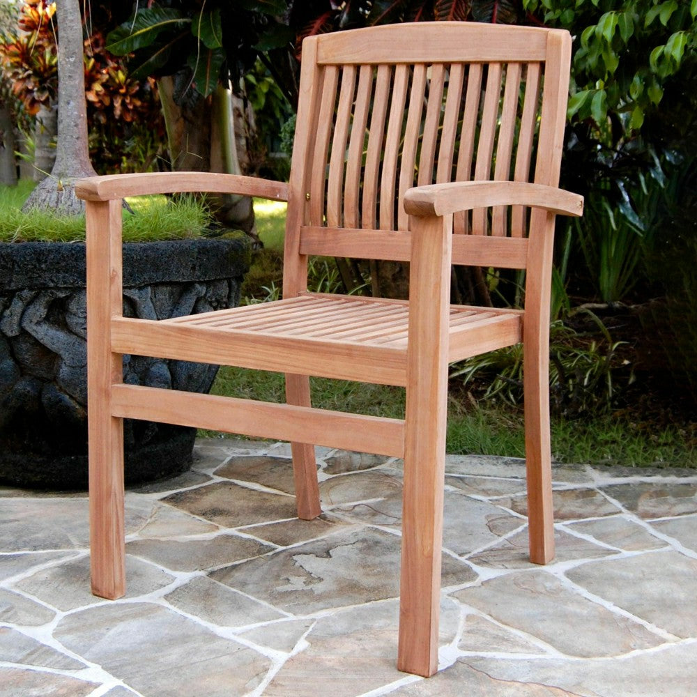 Teak Seating Set, 4-Piece | Plow & Hearth