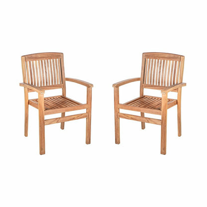Teak Seating Set, 4-Piece | Plow & Hearth