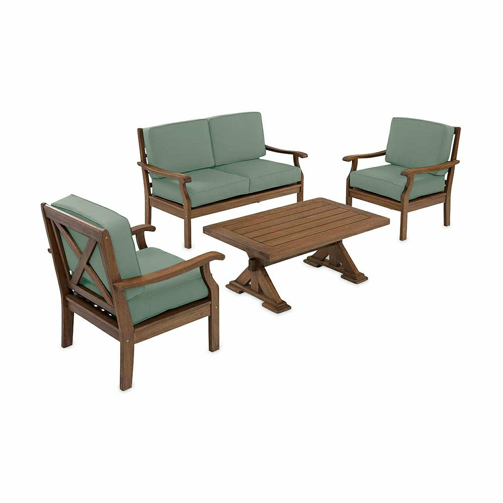 Claremont Deep Seating Love Seat Set w/Cushions | Plow & Hearth