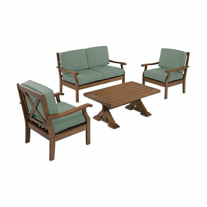 Claremont Deep Seating Love Seat Set w/Cushions | Plow & Hearth