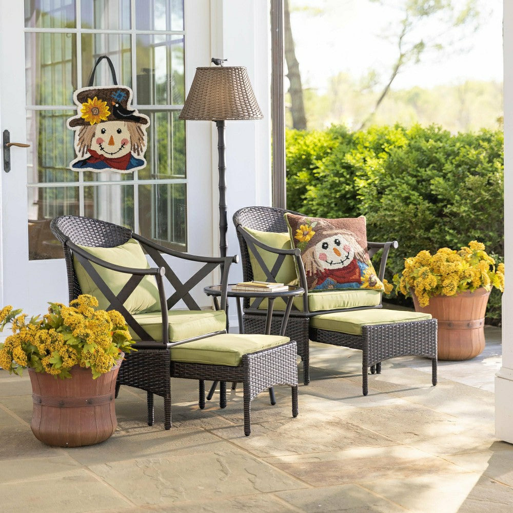 Wicker Patio Furniture Set with Cushions | Plow & Hearth
