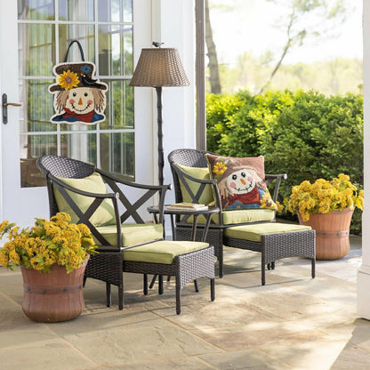 Wicker Patio Furniture Set with Cushions | Plow & Hearth