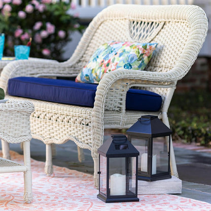 Prospect Hill Wicker Settee | Plow & Hearth
