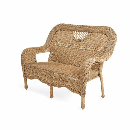 Prospect Hill Wicker Settee | Plow & Hearth