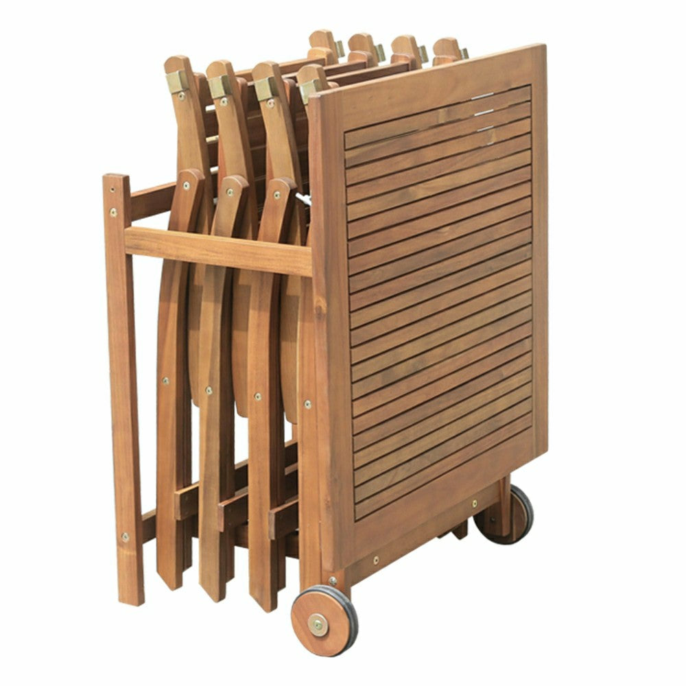 Kingswood 5 Piece Folding Table and Chair Set | Plow & Hearth