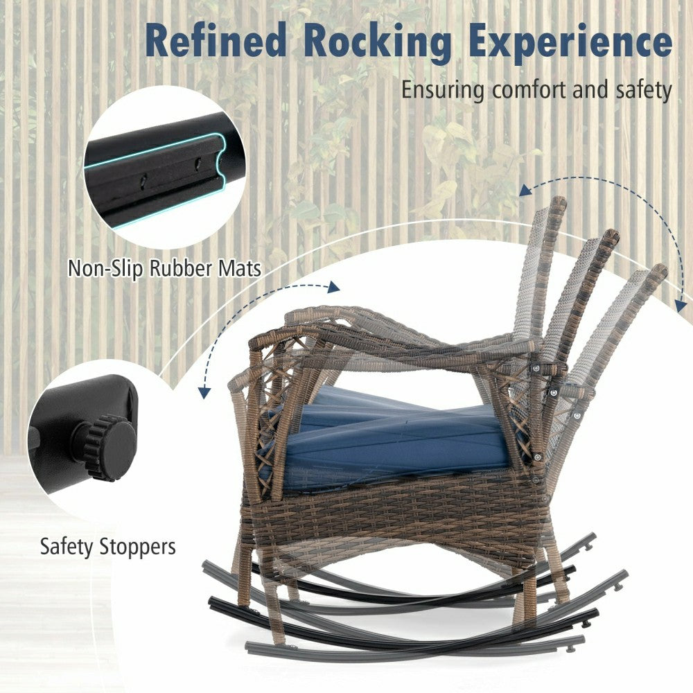 Outdoor Wicker Rocking Set | Plow & Hearth