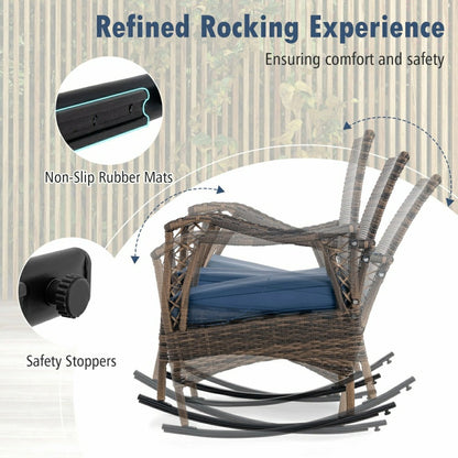 Outdoor Wicker Rocking Set | Plow & Hearth
