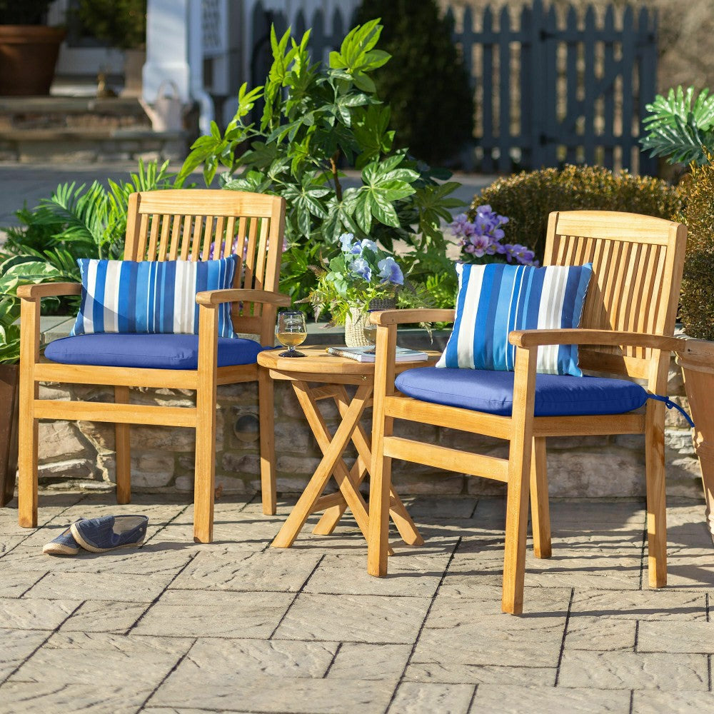 Teak Chat Set, 3-Piece | Plow & Hearth