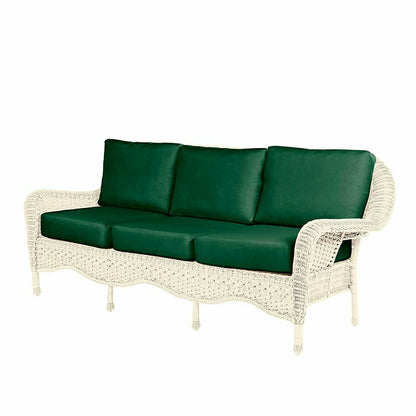 Prospect Hill Outdoor Wicker Deep Seating Sofa w/Cushions | Plow & Hearth