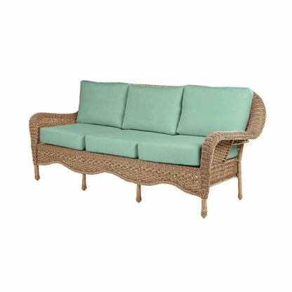 Prospect Hill Outdoor Wicker Deep Seating Sofa w/Cushions | Plow & Hearth