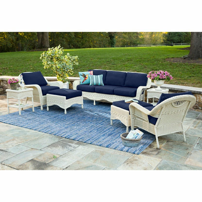 Prospect Hill Outdoor Wicker Deep Seating Sofa w/Cushions | Plow & Hearth