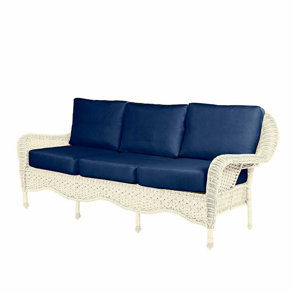 Prospect Hill Outdoor Wicker Deep Seating Sofa w/Cushions | Plow & Hearth