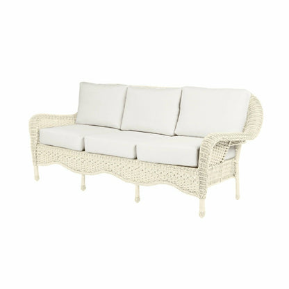 Prospect Hill Outdoor Wicker Deep Seating Sofa w/Cushions | Plow & Hearth