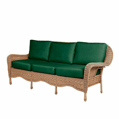 Prospect Hill Outdoor Wicker Deep Seating Sofa w/Cushions | Plow & Hearth