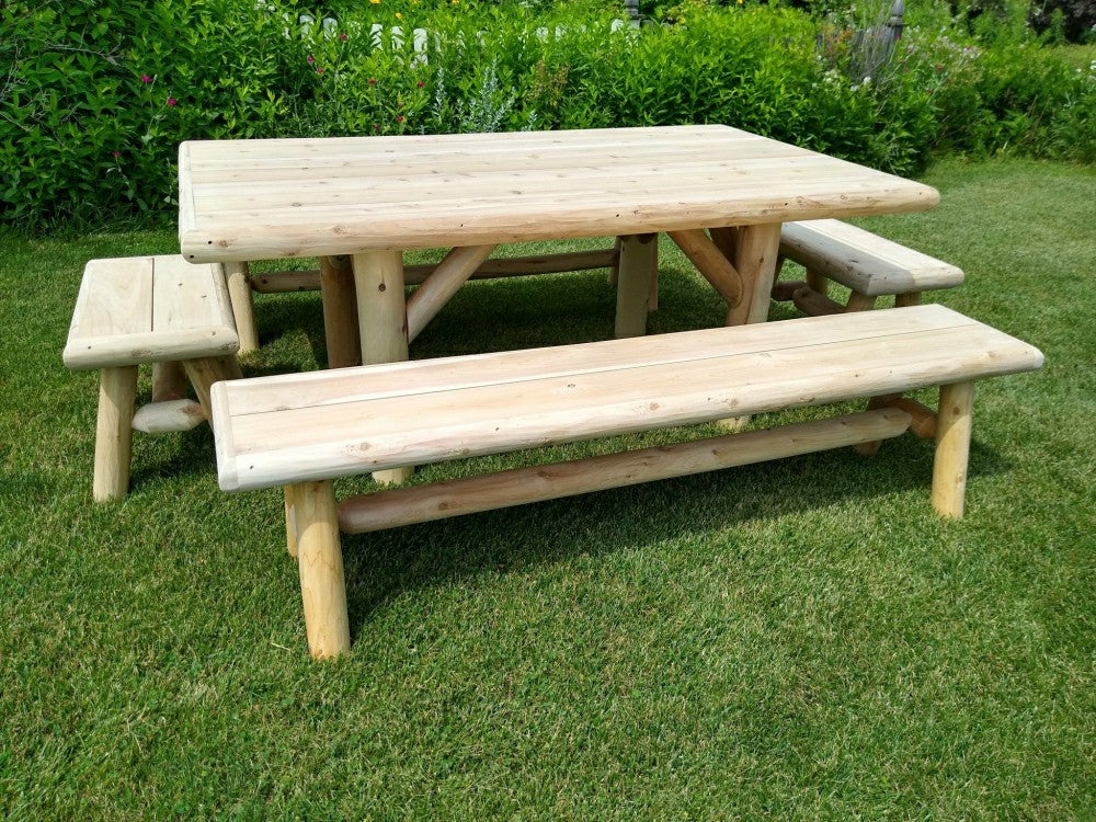Handmade Rustic Outdoor Picnic Table | Plow & Hearth