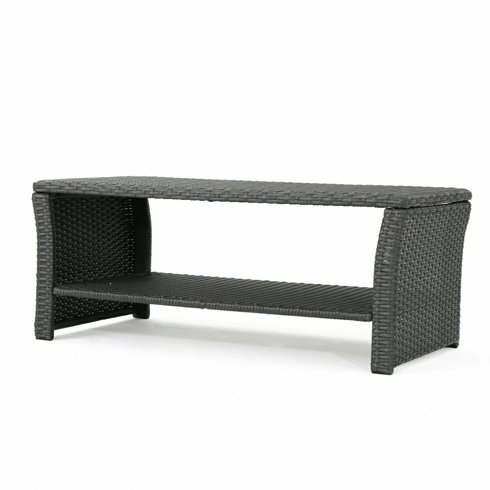 St Lucia Rattan Coffee Table | Plow & Hearth
