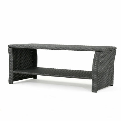 St Lucia Rattan Coffee Table | Plow & Hearth