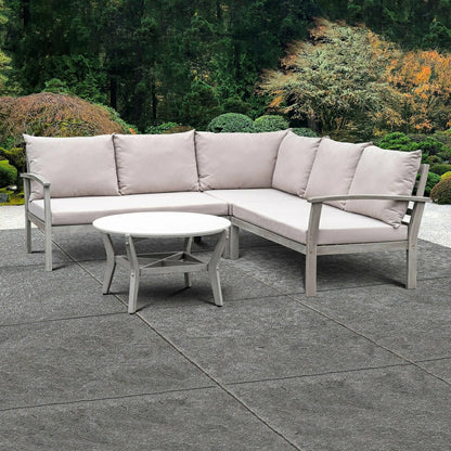 Ridgewind Outdoor Sectional Sofa Seating Set With Cocktail Table | Plow & Hearth