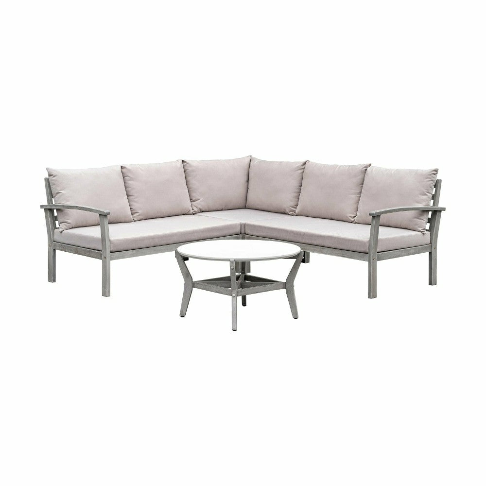 Ridgewind Outdoor Sectional Sofa Seating Set With Cocktail Table | Plow & Hearth