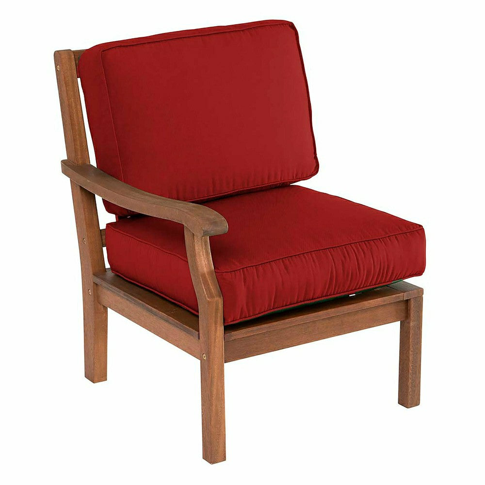 Claremont Sectional Chair w/Right Arm w/Cushions | Plow & Hearth