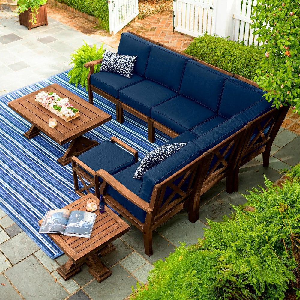 Claremont Sectional Chair w/Right Arm w/Cushions | Plow & Hearth