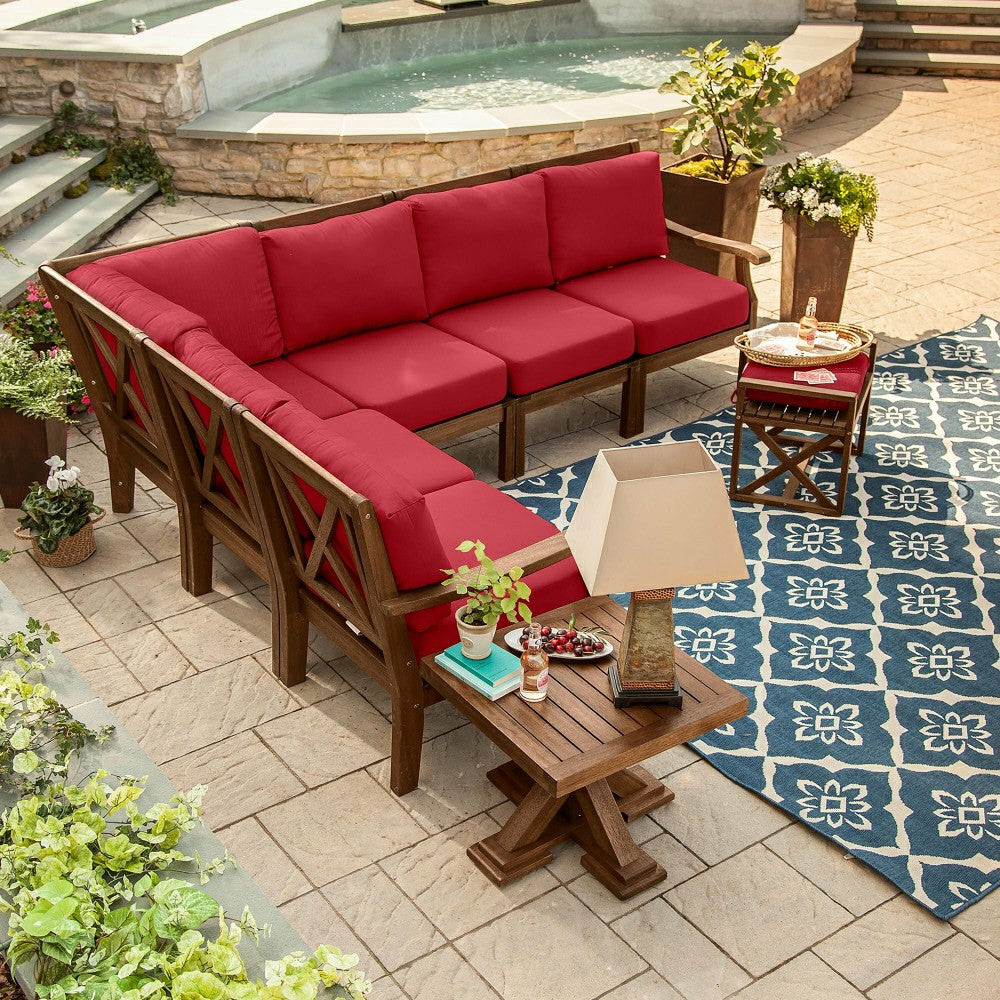 Claremont Sectional Chair w/Right Arm w/Cushions | Plow & Hearth