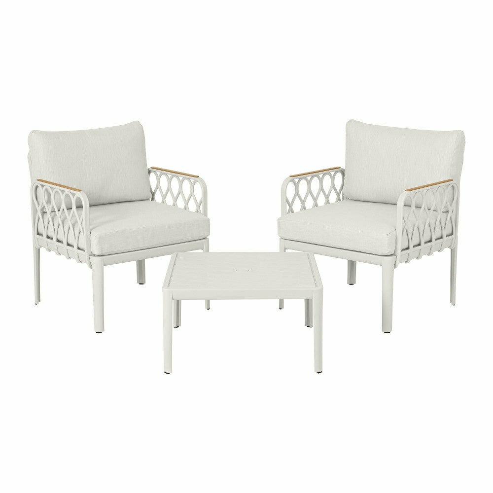 Amsterdam 3-Piece Outdoor Seating Set with Cushions | Plow & Hearth