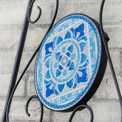 Santorini Breeze Mosaic Bistro Table and Chair Set | Plow & Hearth