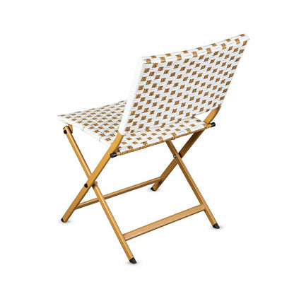 Folding Wicker 3-Piece Bistro Set | Plow & Hearth