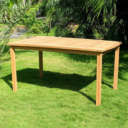Rectangular Teak Dining Table | Plow & Hearth