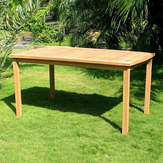 Rectangular Teak Dining Table | Plow & Hearth