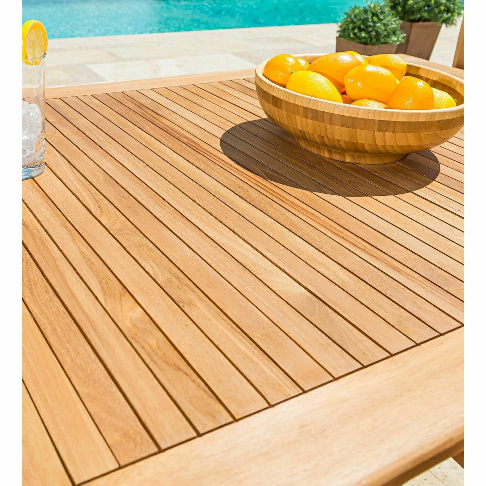 Rectangular Teak Dining Table | Plow & Hearth