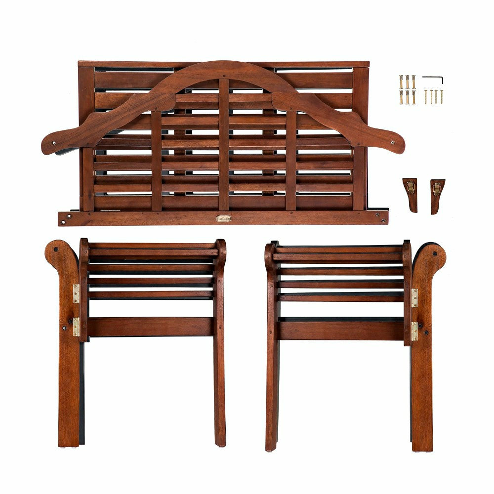 Lutyens Wood Garden Bench | Plow & Hearth