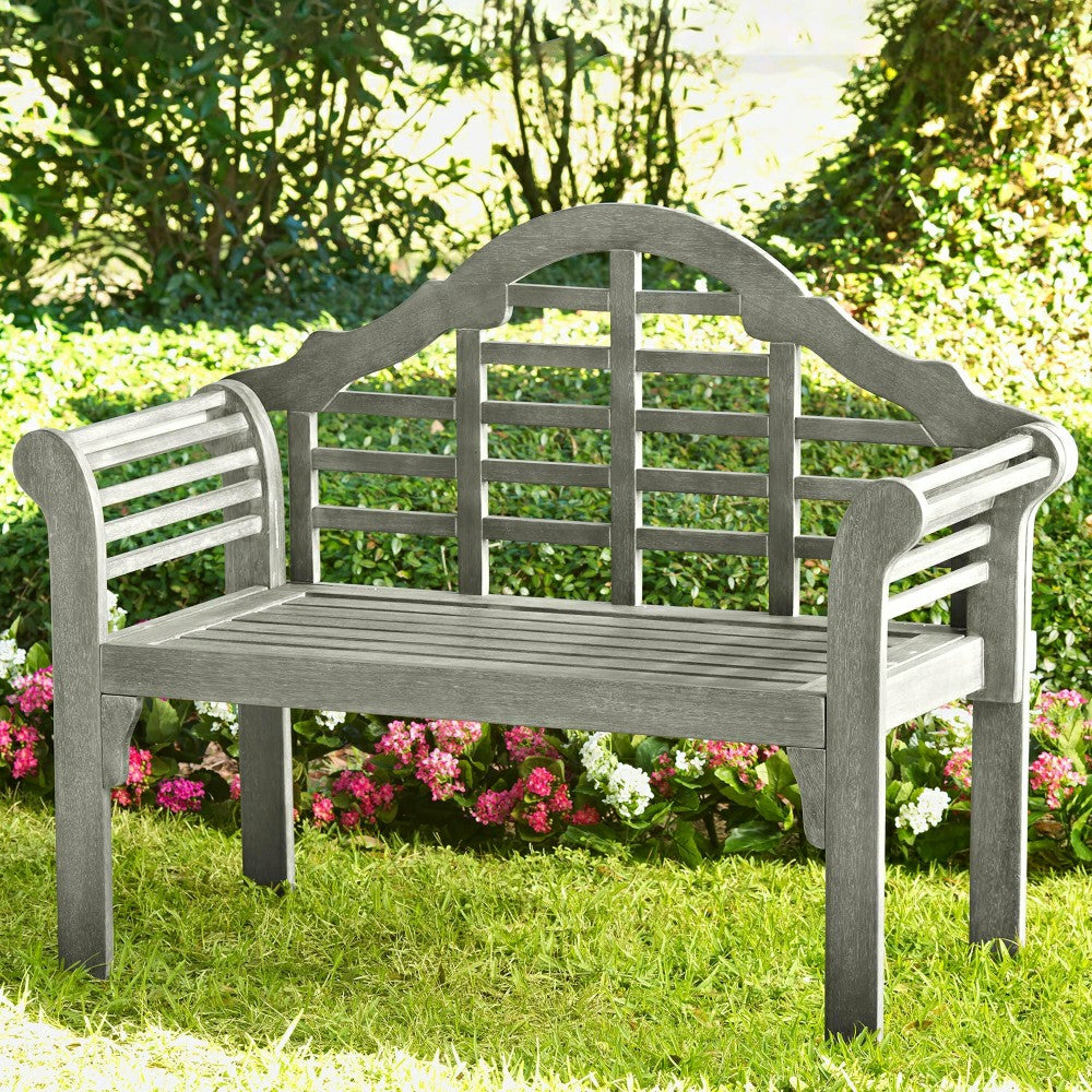Lutyens Wood Garden Bench | Plow & Hearth