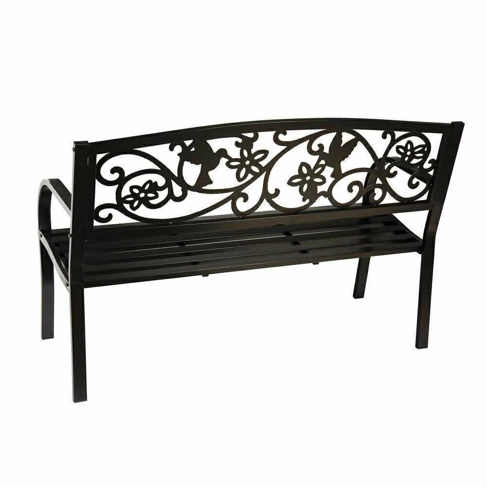 Hummingbird Metal Garden Bench | Plow & Hearth