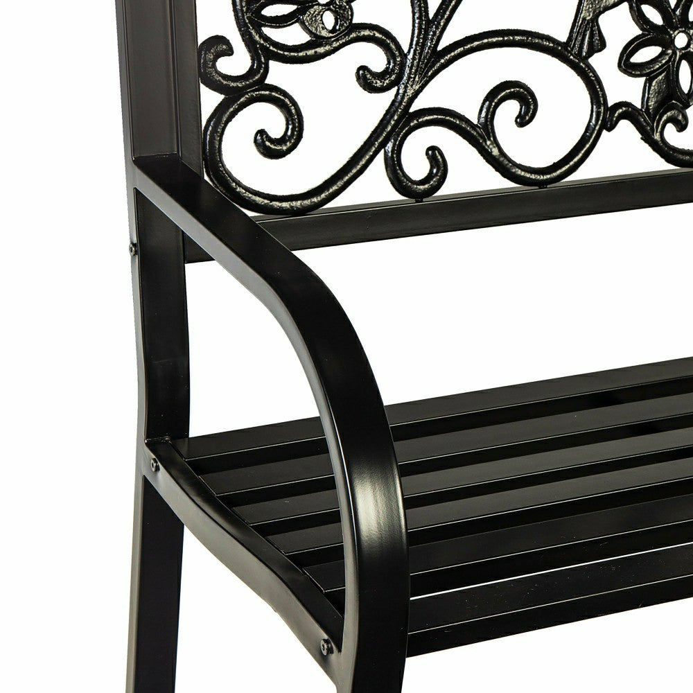 Hummingbird Metal Garden Bench | Plow & Hearth