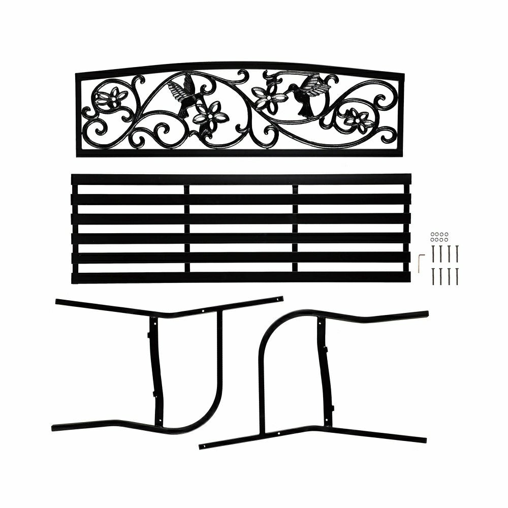 Hummingbird Metal Garden Bench | Plow & Hearth
