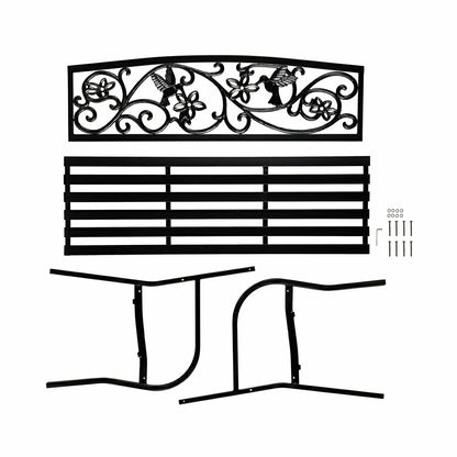 Hummingbird Metal Garden Bench | Plow & Hearth