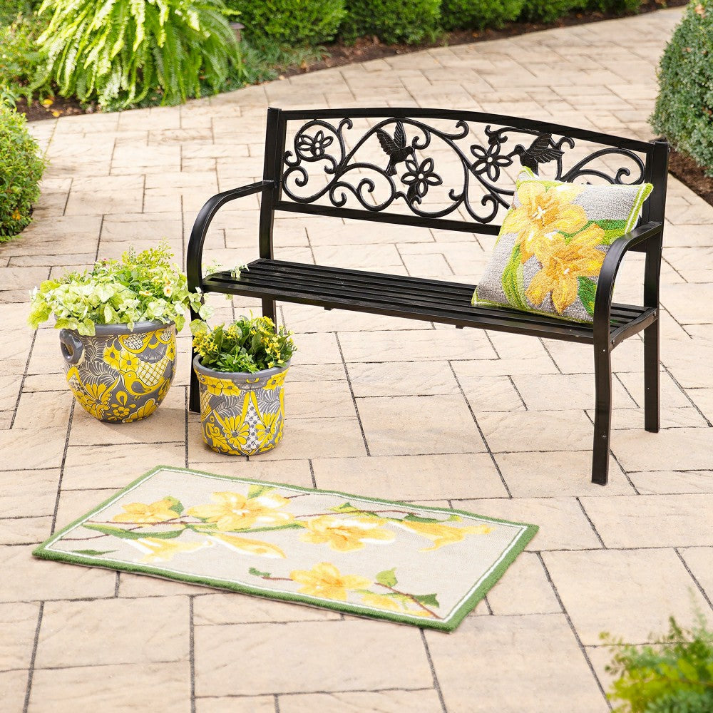 Hummingbird Metal Garden Bench | Plow & Hearth