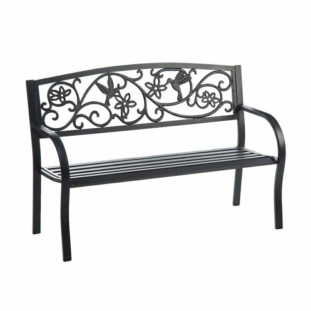 Hummingbird Metal Garden Bench | Plow & Hearth